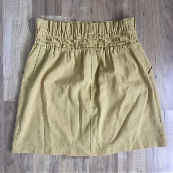 High Waisted Skirt Mustard Size L - Picture 2 of 4